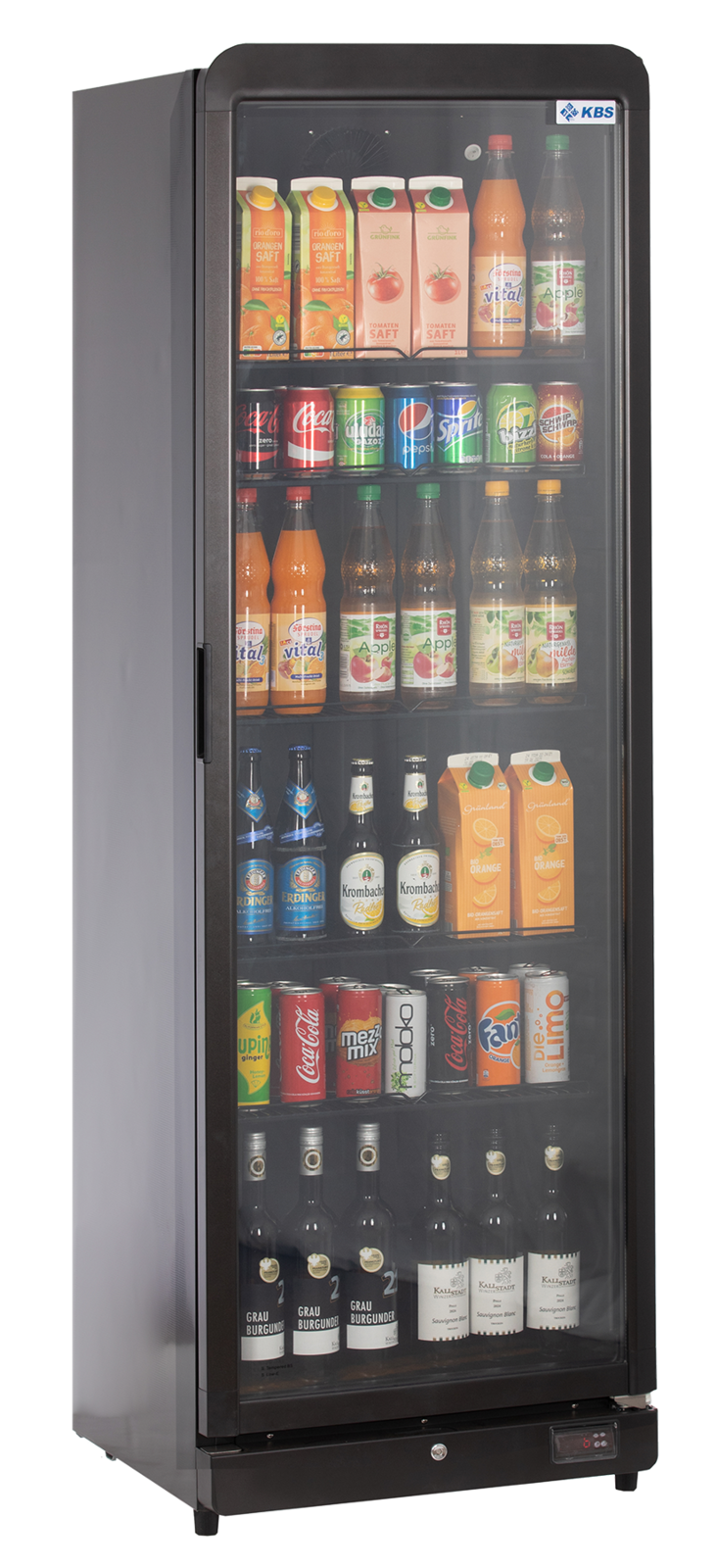 KBS Gastrotechnik Glastürkühlschrank KBS 384 Umluft