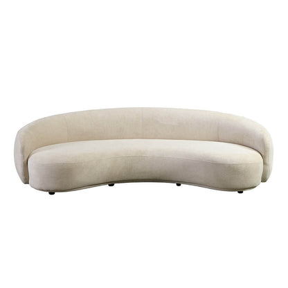 Home Deluxe Sofa CASARA Webstoff Beige - 258 x 128 x 72 cm