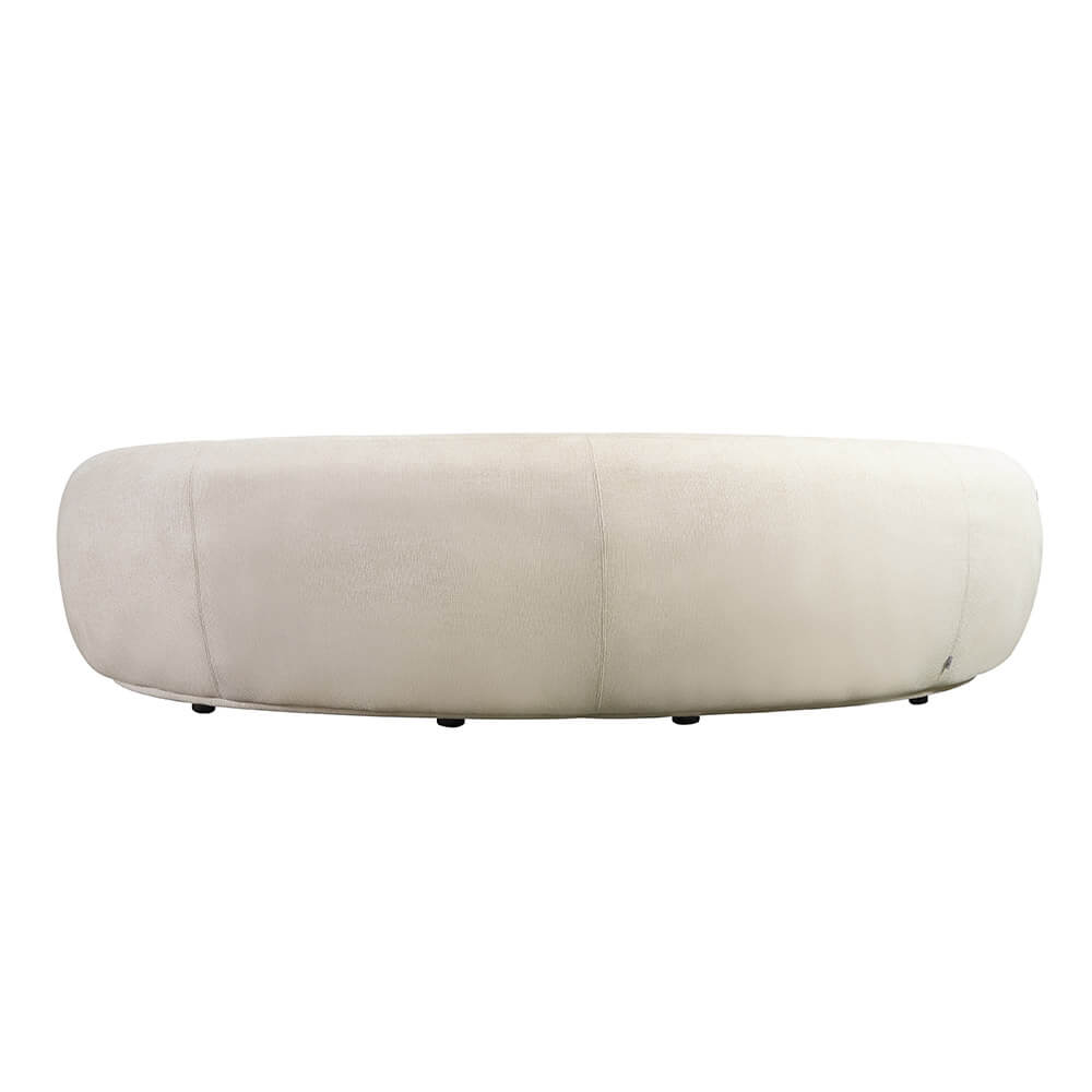 Home Deluxe Sofa CASARA Webstoff Beige - 258 x 128 x 72 cm