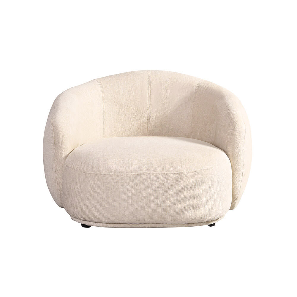Home Deluxe Sessel CASARA Webstoff Beige - 99 x 104 x 72 cm