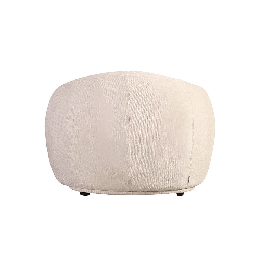 Home Deluxe Sessel CASARA Webstoff Beige - 99 x 104 x 72 cm