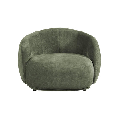 Home Deluxe Sessel CASARA Webstoff Dunkelgrün - 99 x 104 x 72 cm