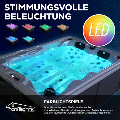 Tronitechnik Outdoor Whirlpool Spa BOTTARO perlmutt