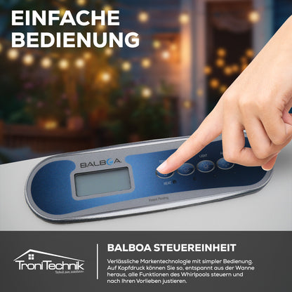 Tronitechnik Outdoor Whirlpool Spa BOTTARO perlmutt