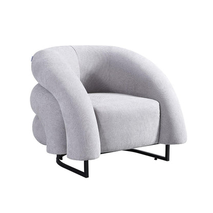 Home Deluxe Sessel MACA - Samtgewebe Grau