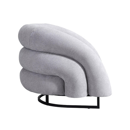 Home Deluxe Sessel MACA - Samtgewebe Grau