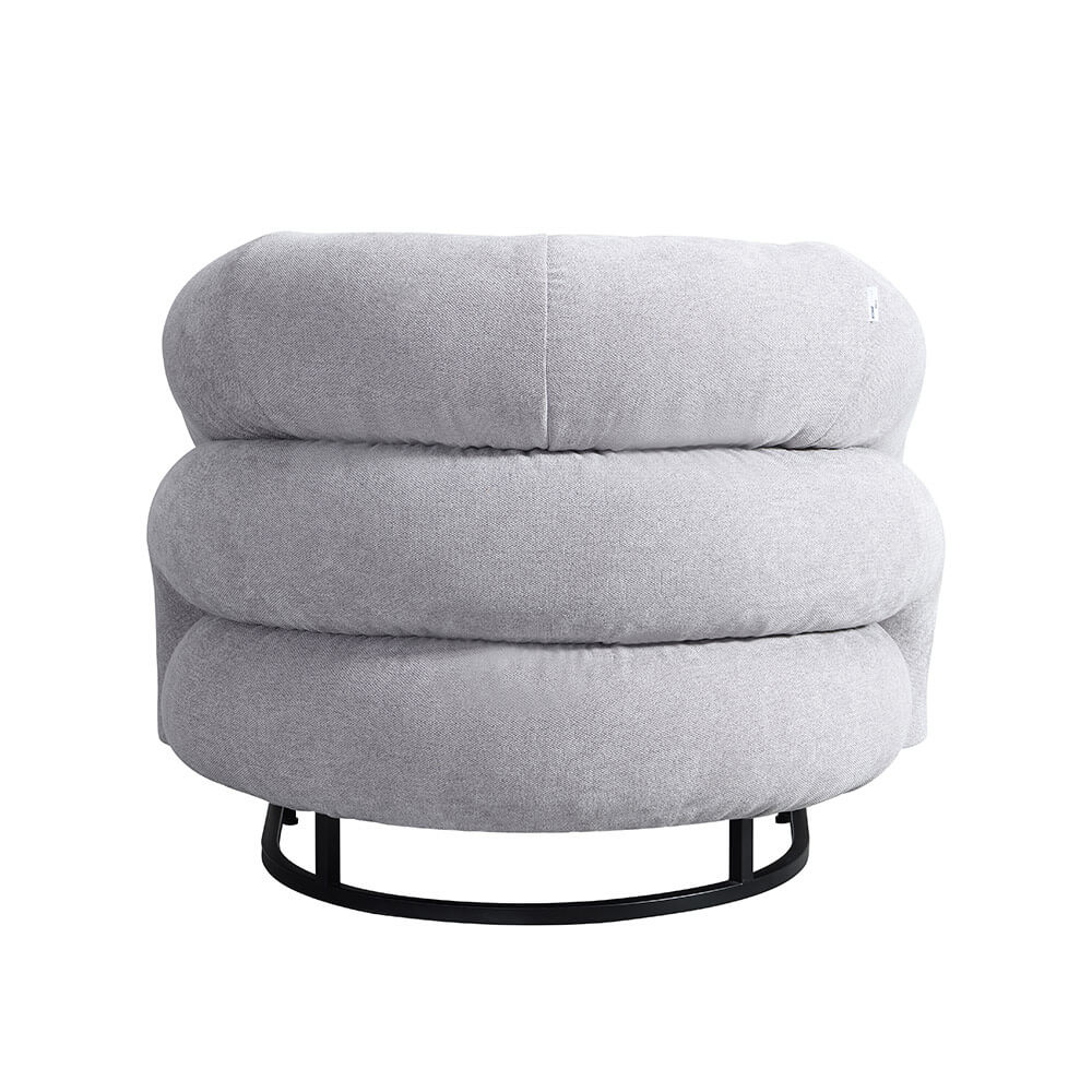 Home Deluxe Sessel MACA - Samtgewebe Grau
