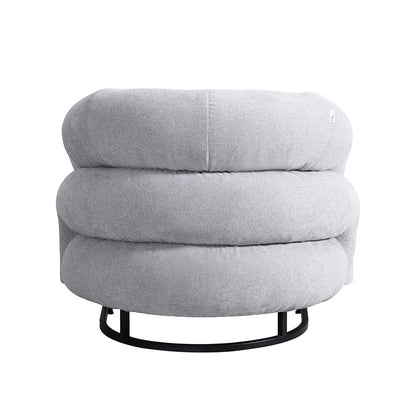 Home Deluxe Sessel MACA - Samtgewebe Grau