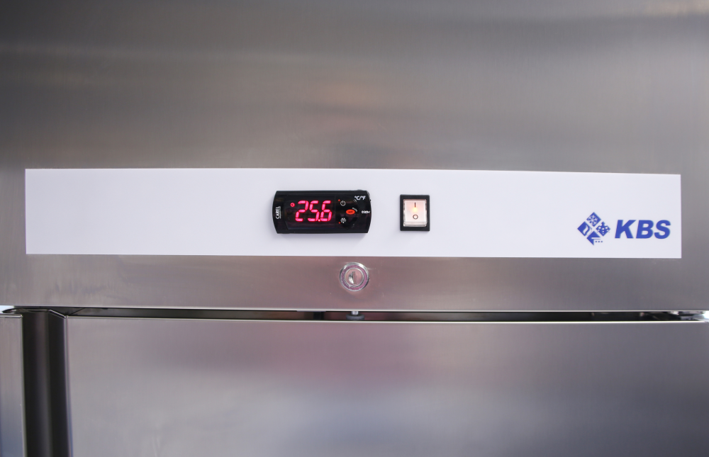 KBS Gastrotechnik Edelstahl-Gewerbe-Tiefkühlschrank Ready TKU 707 Türanschlag links