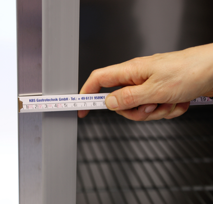 KBS Gastrotechnik Edelstahl-Gewerbe-Tiefkühlschrank Ready TKU 707 Türanschlag links