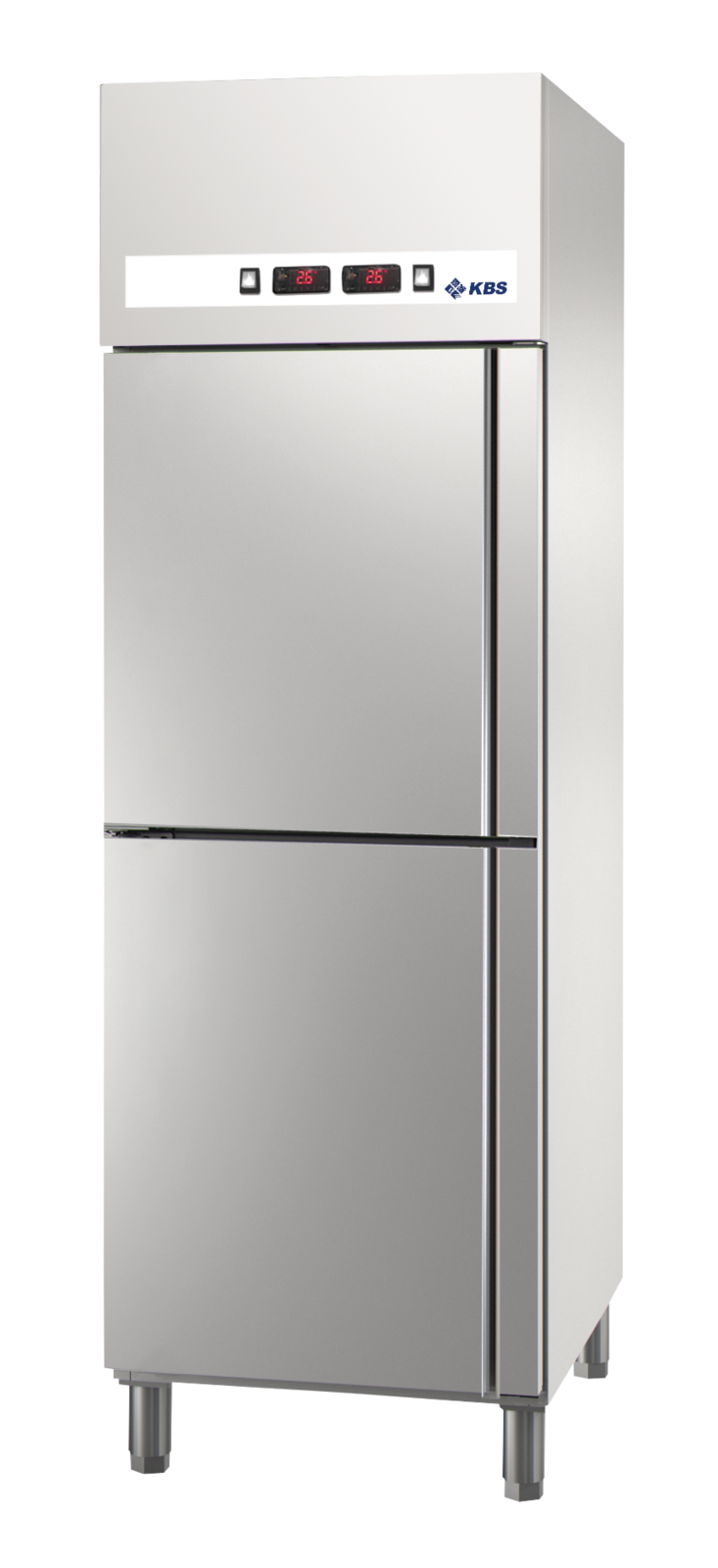 KBS Gastrotechnik Ready KU 707 K-TK-L Edelstahl Kühl-Gefrierkombination  Türanschlag links