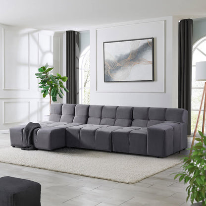 Home Deluxe Modulares Sofa ORLENA - Anthrazit 306 x 98 cm