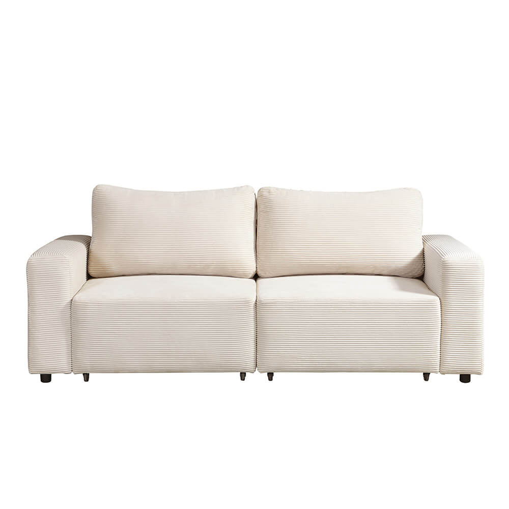 Home Deluxe Modulares Schlafsofa VINA Beige - 210 x 92 cm
