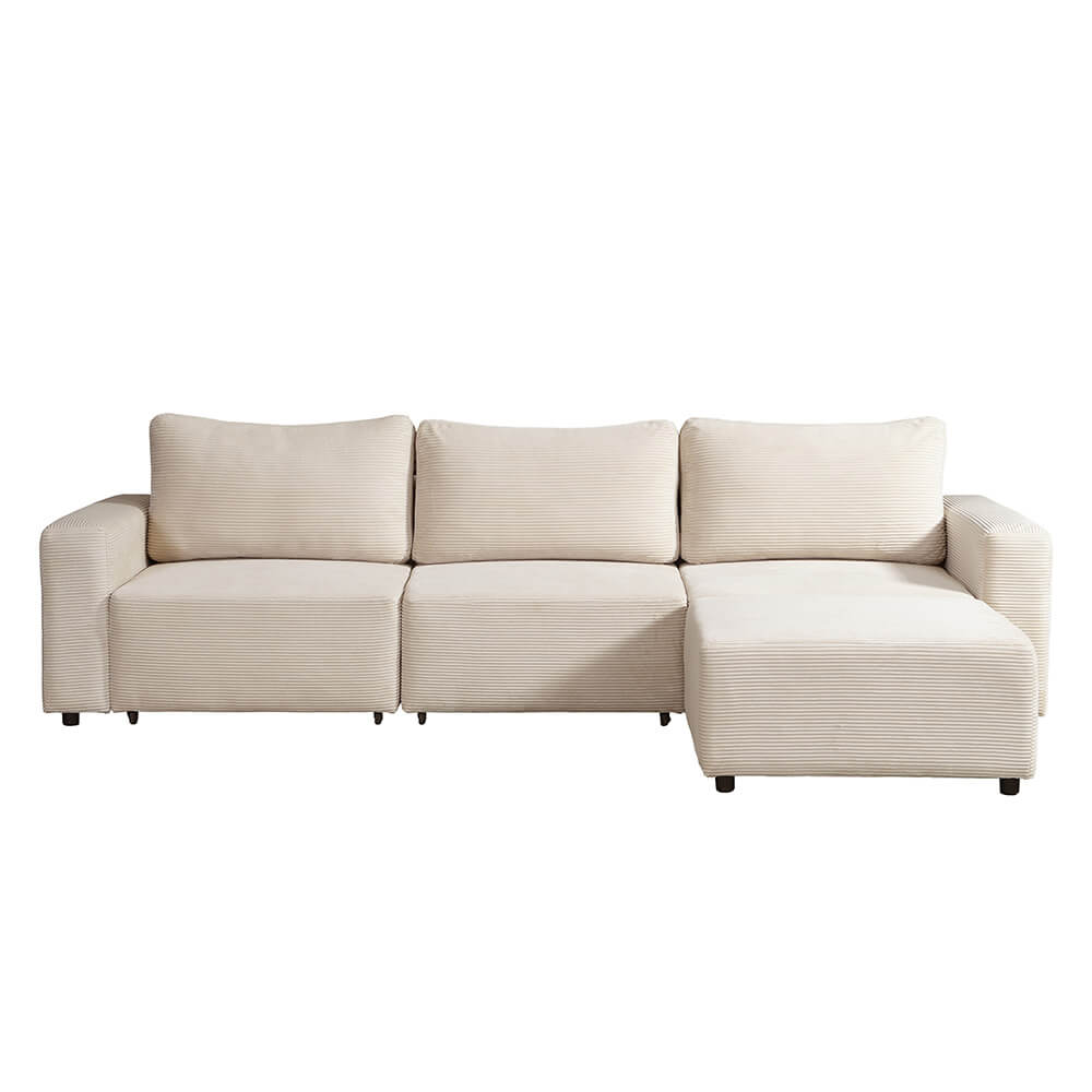 Home Deluxe Modulares Schlafsofa VINA Beige - 295 x 168 cm