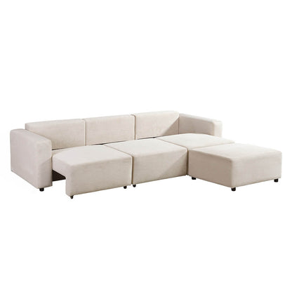 Home Deluxe Modulares Schlafsofa VINA Beige - 295 x 168 cm