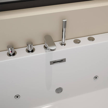 Home Deluxe Whirlpoolbadewanne AMBER - 170 x 58 x 80 cm