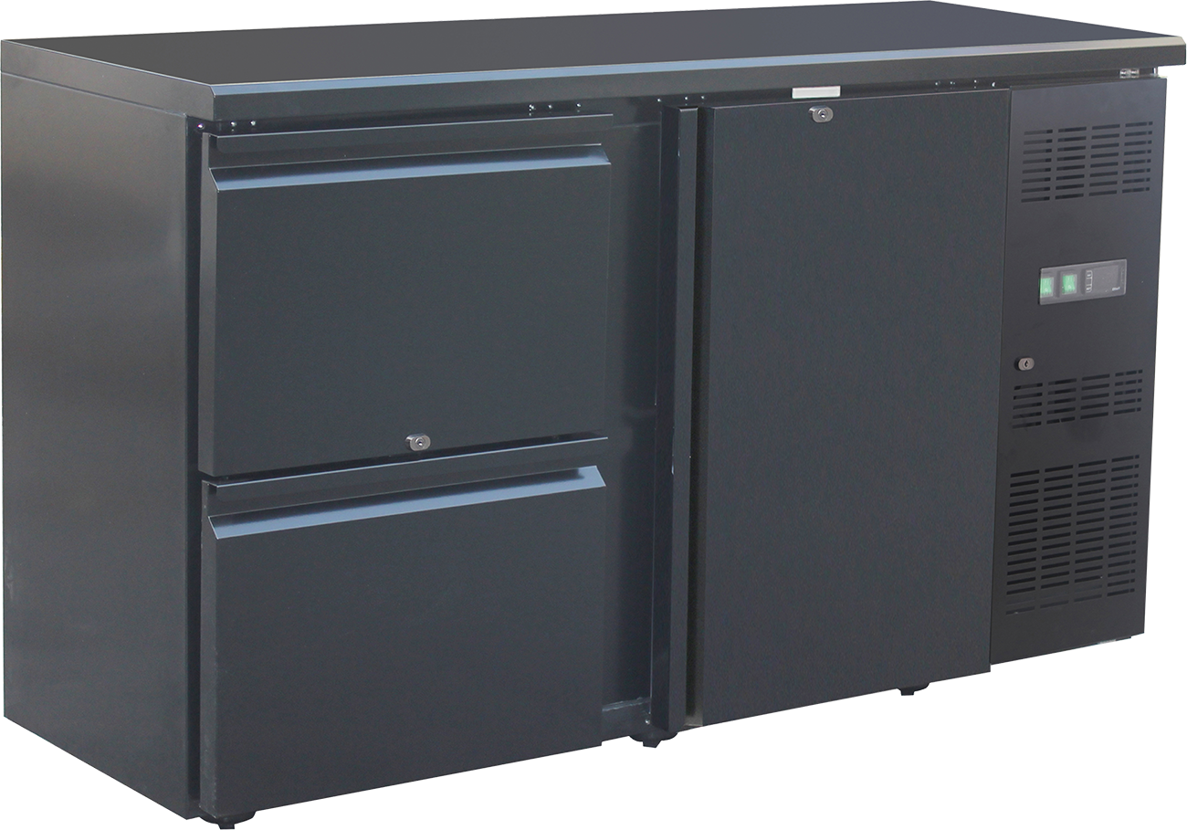 KBS Gastrotechnik Backbar BB 152 mit zwei Schubladen und einer Volltür