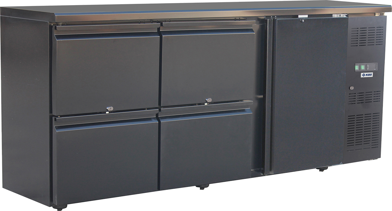 KBS Gastrotechnik Backbar BB 204 mit vier Schubladen und einer Volltür