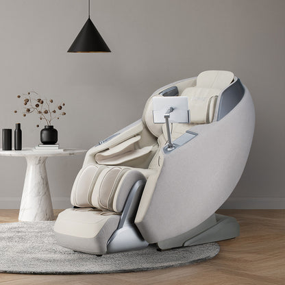 Home Deluxe Massagesessel ALVINA mit Premium Webstoffpolsterung - Beige