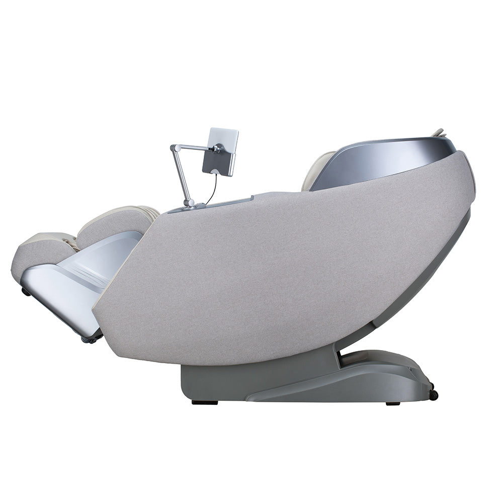 Home Deluxe Massagesessel ALVINA mit Premium Webstoffpolsterung - Grau