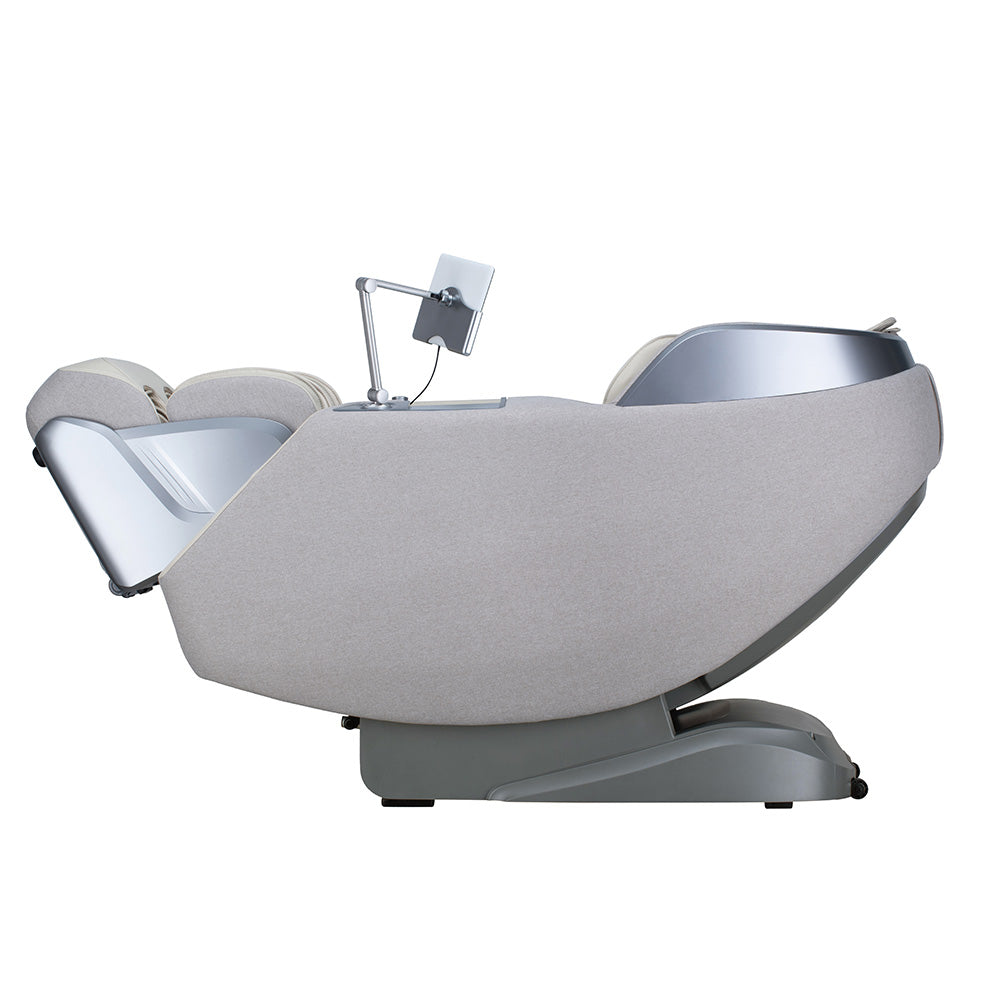 Home Deluxe Massagesessel ALVINA mit Premium Webstoffpolsterung - Grau