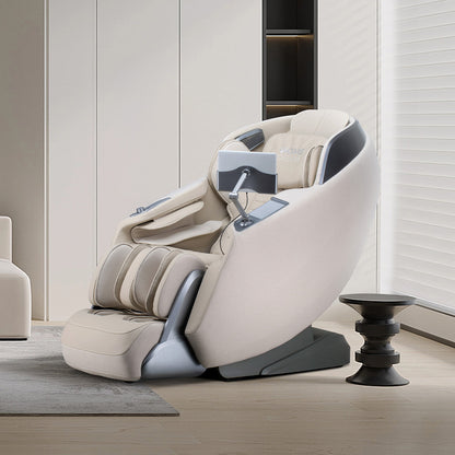 Home Deluxe Massagesessel ALVINA mit Premium Webstoffpolsterung - Beige