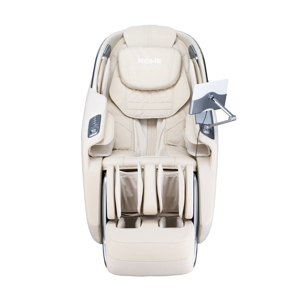 Home Deluxe Massagesessel ALVINA mit Premium Webstoffpolsterung - Beige