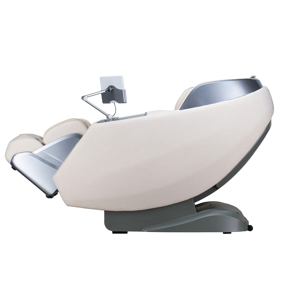 Home Deluxe Massagesessel ALVINA mit Premium Webstoffpolsterung - Beige