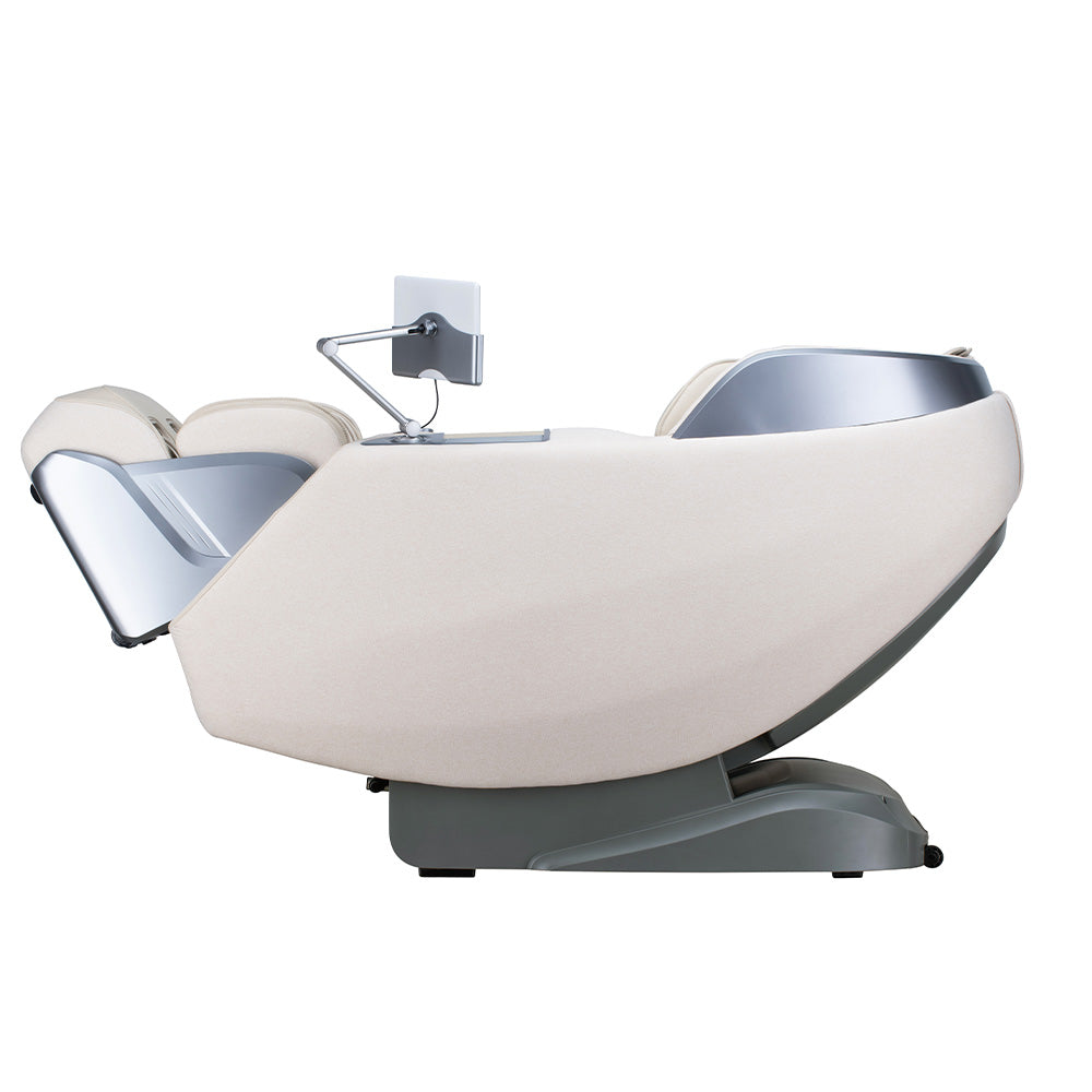 Home Deluxe Massagesessel ALVINA mit Premium Webstoffpolsterung - Beige