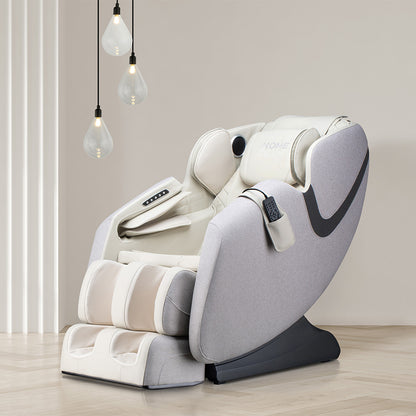 Home Deluxe Massagesessel MARINO mit Premium Webstoffpolsterung - Hellgrau