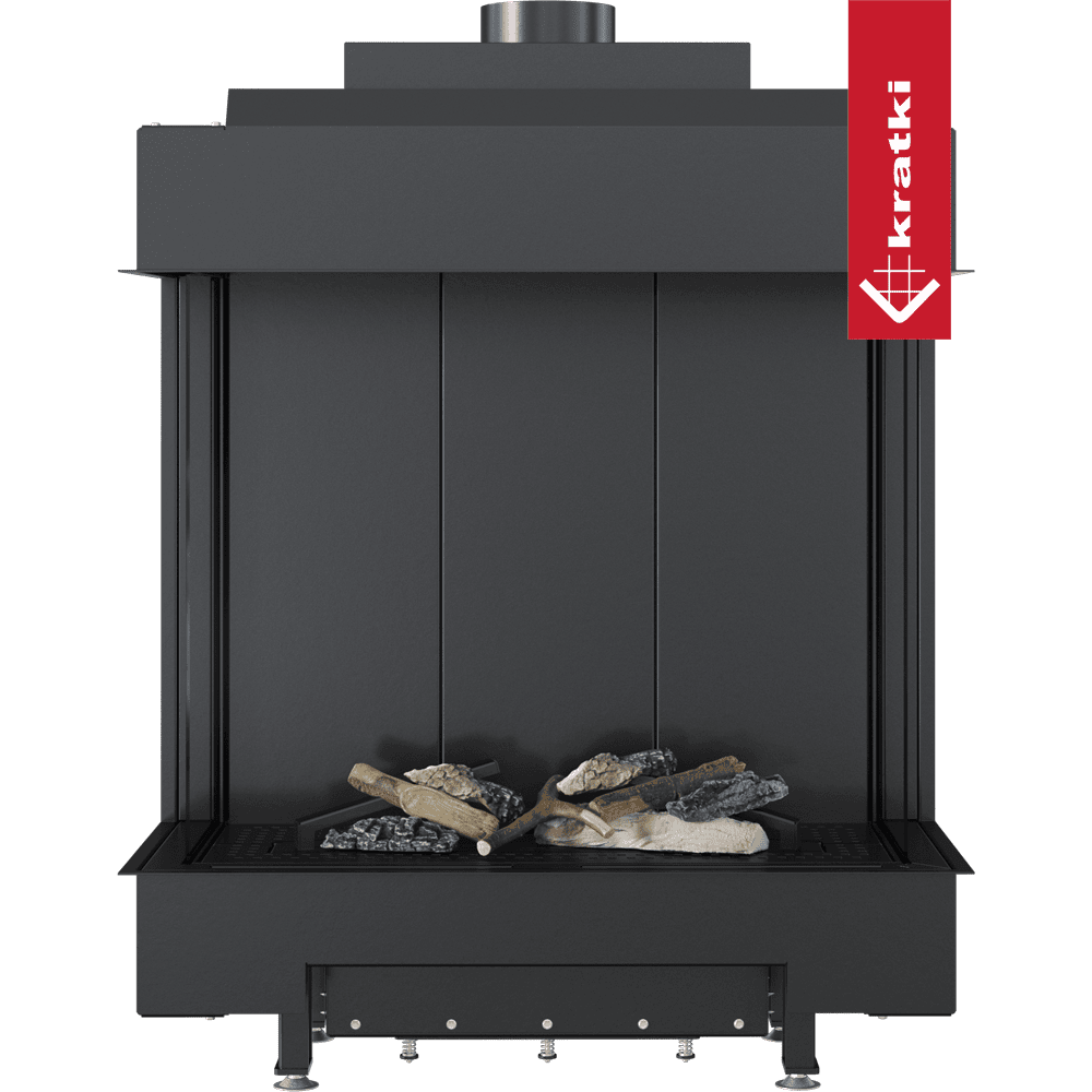 Kratki Gaskamin KRATKI LEO 76 / 62 dreiseitig Propan Butan ? 100/150 5,6 kW