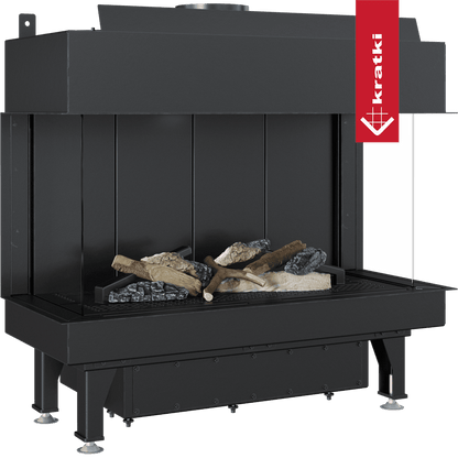 Kratki Gaskamin KRATKI LEO 70 dreiseitig Propan Butan ? 100/150 6,1 kW