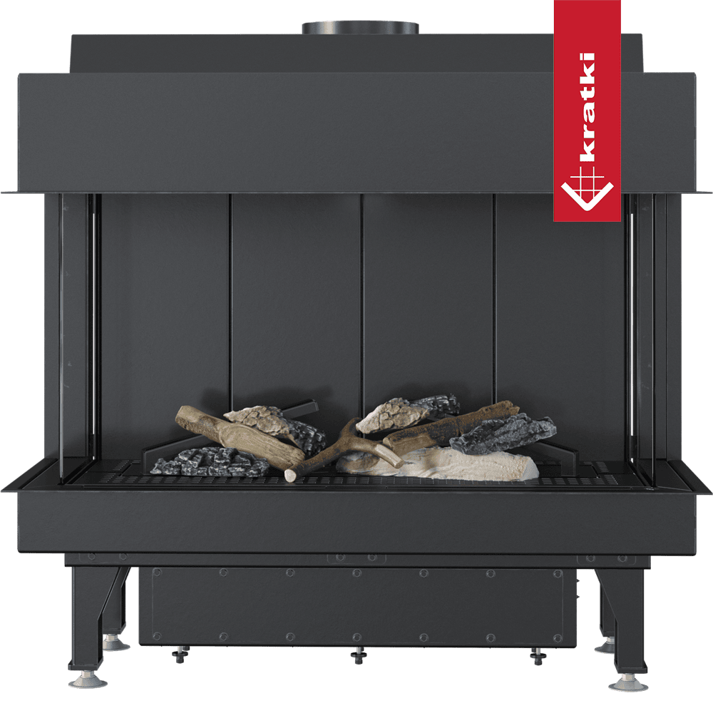 Kratki Gaskamin KRATKI LEO 70 dreiseitig Propan Butan ? 100/150 6,1 kW