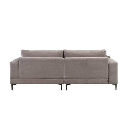 Home Deluxe Sofa BELLANO - 238 x 188 cm Cord Beige