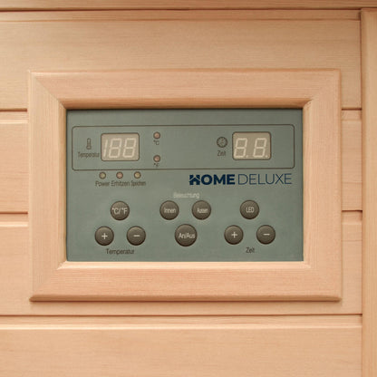 Home Deluxe Infrarotkabine mit Vollspektrumstrahler REDSUN M - 120 x 105 cm für 2 Personen