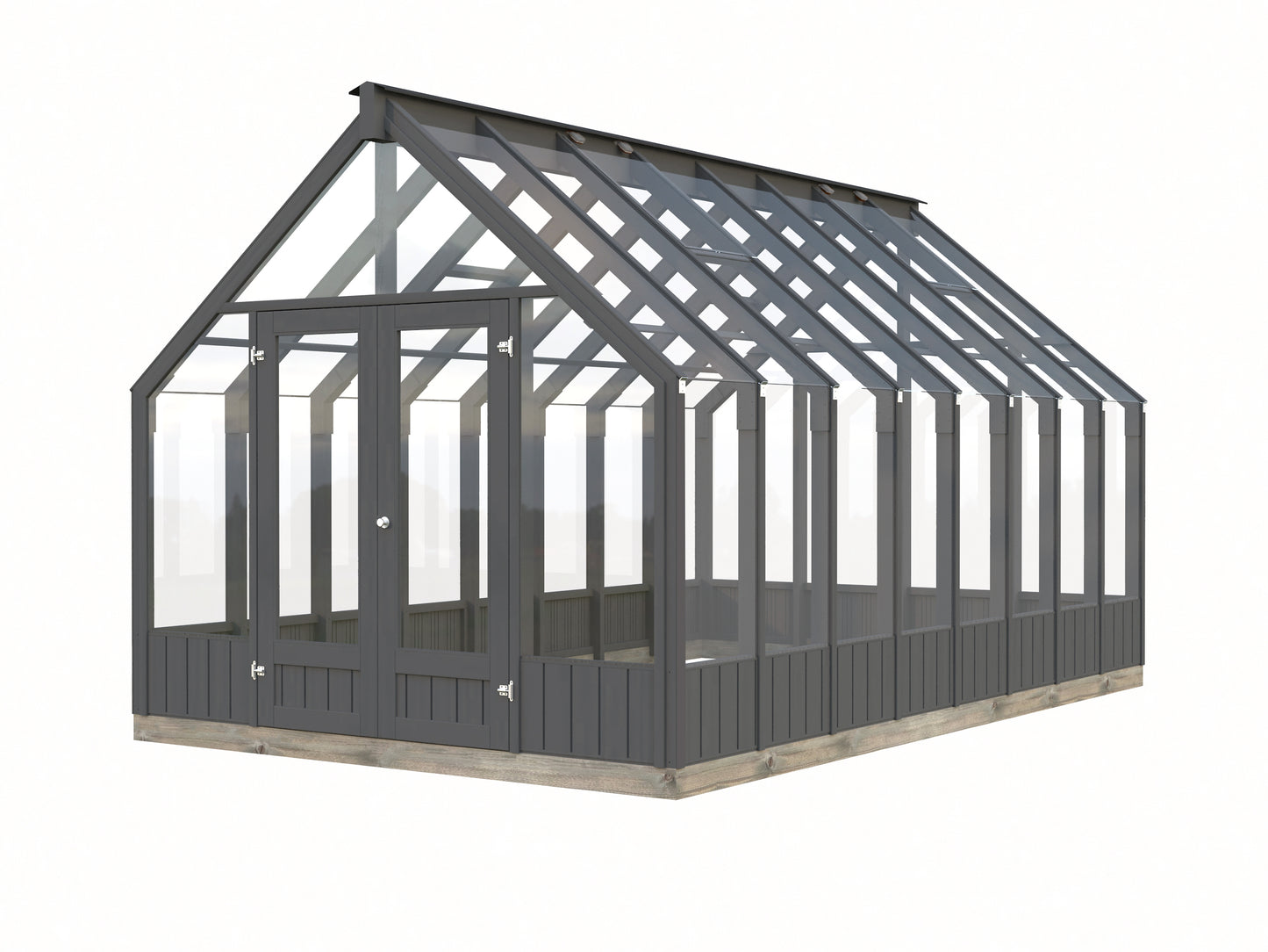 Palmako Emilia 13,8 m2 (RAL7012) - Lackiert dunkelgrau RAL7012