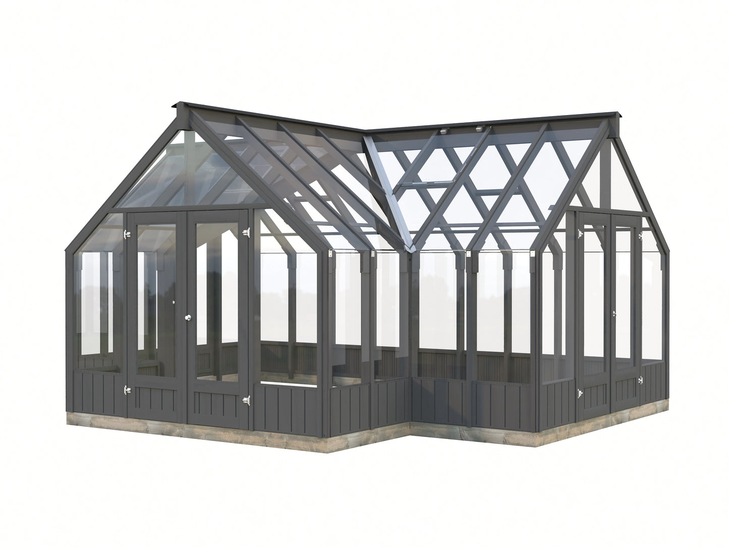 Palmako Emilia 19,1 m2 (RAL7012) - Lackiert dunkelgrau RAL7012