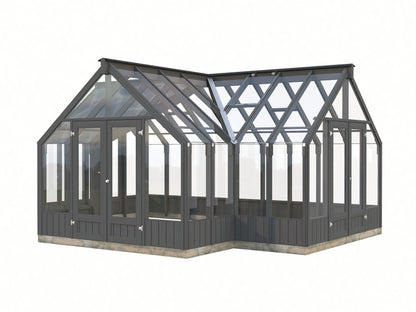 Palmako Emilia 19,1 m2 (RAL7012) - Lackiert dunkelgrau RAL7012