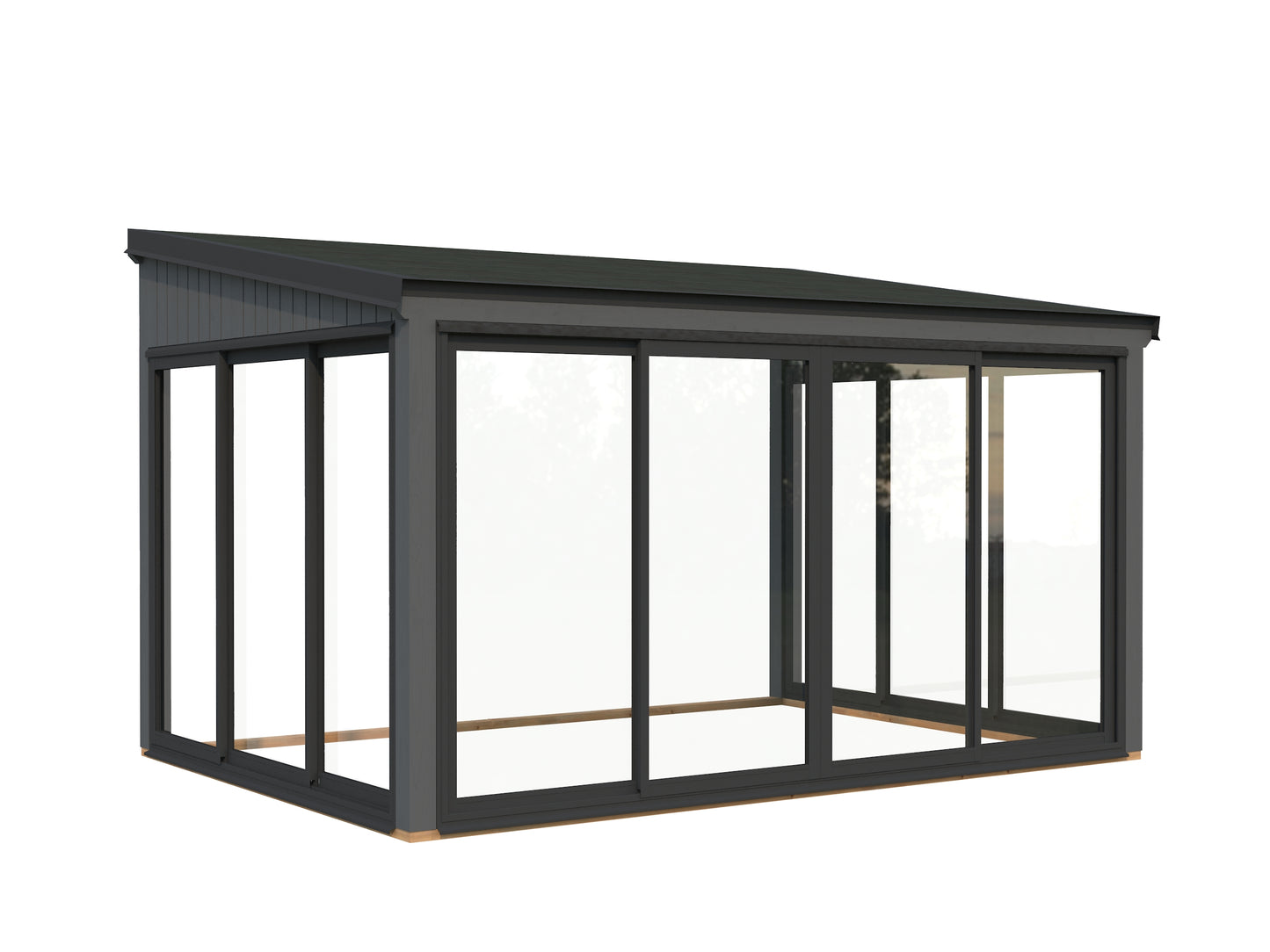 Palmako Lumi 11,6 m2 Slide Plus - Hellbraun tauchgrundiert