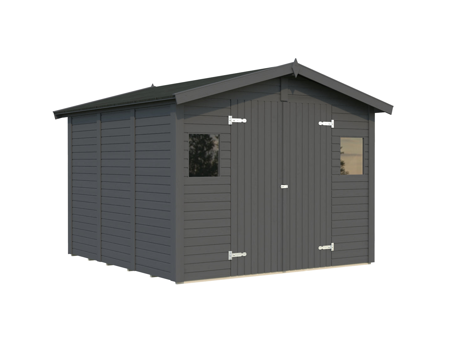 Palmako Dan 7,5 m2 - Lackiert dunkelgrau RAL7012