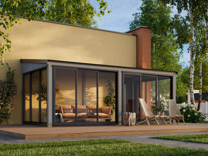 Palmako Lumi 16,2 m2 Slide Plus - Naturbelassen