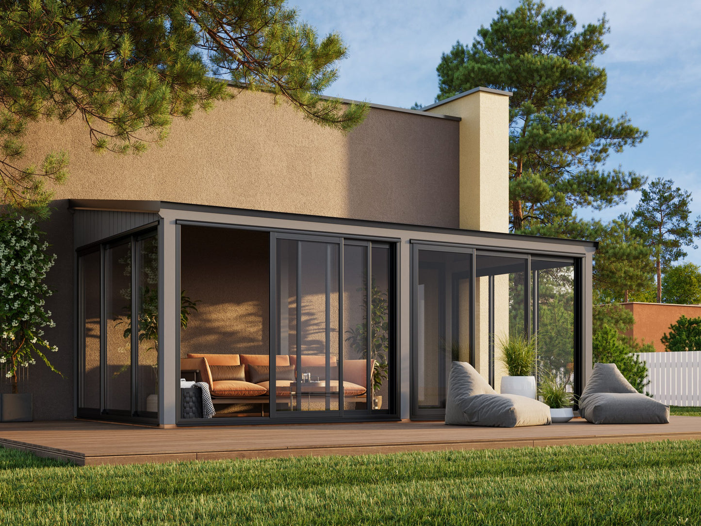 Palmako Lumi 16,2 m2 Slide - Naturbelassen