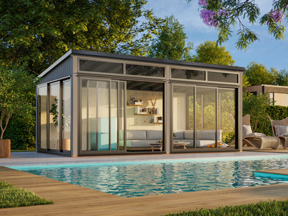 Palmako Saga 16,2 m2 Slide Plus - Transparent tauchgrundiert