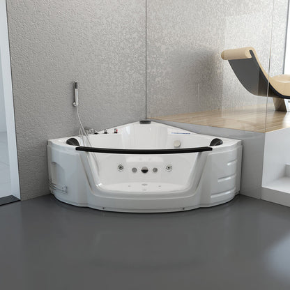 Home Deluxe Whirlpool Badewanne mit Lichttherapie LAGUNA L MINI - 135 x 135 cm