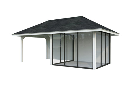 Palmako Bianca 16,6 m2 Set 206 Slide - Naturbelassen