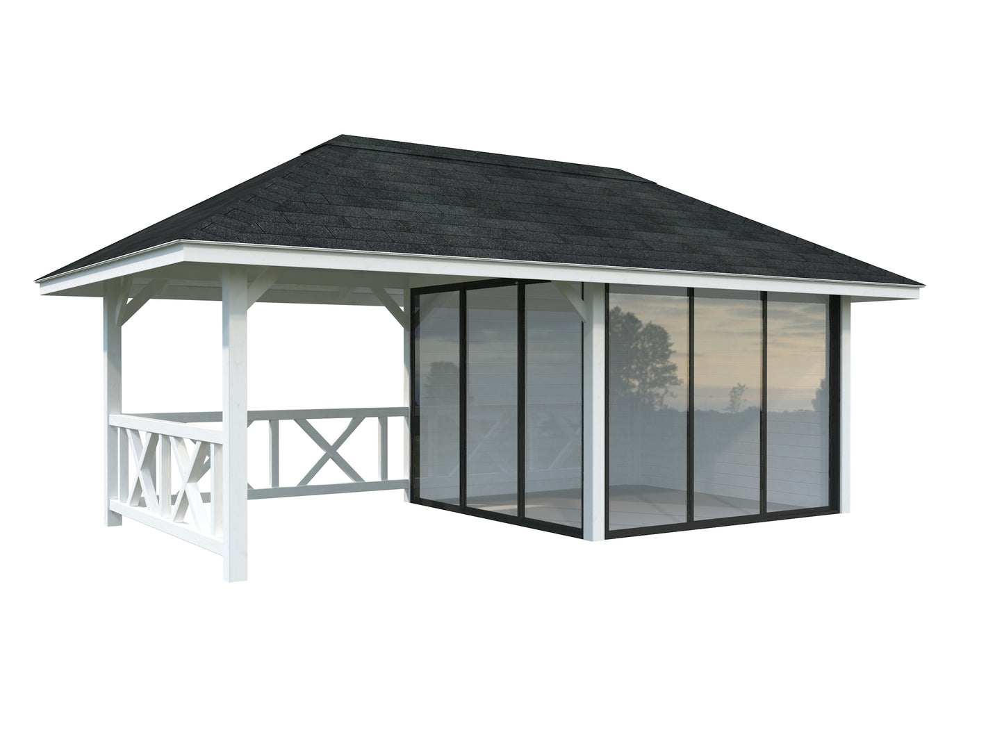 Palmako Bianca 16,6 m2 Set 503 Slide Plus - Transparent tauchgrundiert
