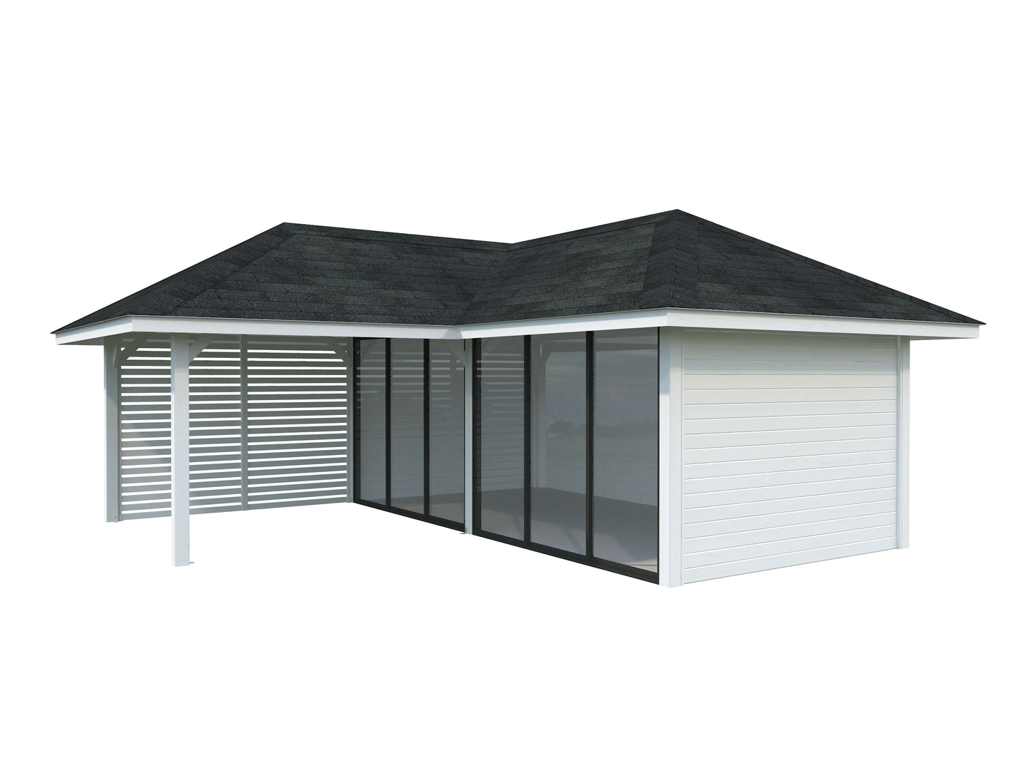 Palmako Bianca 24,9 m2 Set 513 Slide Plus - Naturbelassen