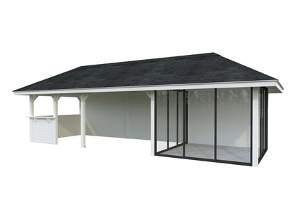 Palmako Bianca 24,9 m2 Set 516 Slide Plus - Hellbraun tauchgrundiert