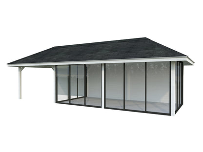 Palmako Bianca 24,9 m2 Set 518 Slide Plus - Naturbelassen