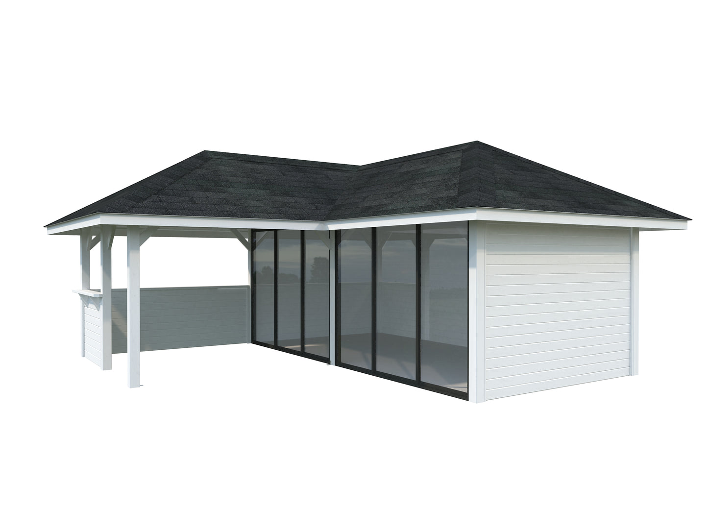 Palmako Bianca 24,9 m2 Set 522 Slide Plus - Transparent tauchgrundiert